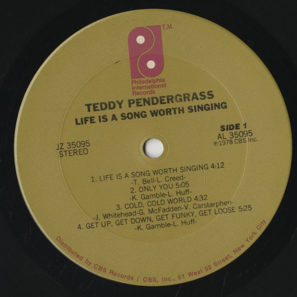 Teddy Pendergrass / テディ・ペンダーグラス / Life Is A Song Worth Singing (JZ 35095)