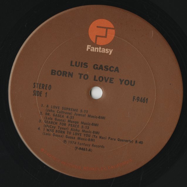 Luis Gasca / ルイス・ガスカ / Born To Love You (F-9461) – VOXMUSIC