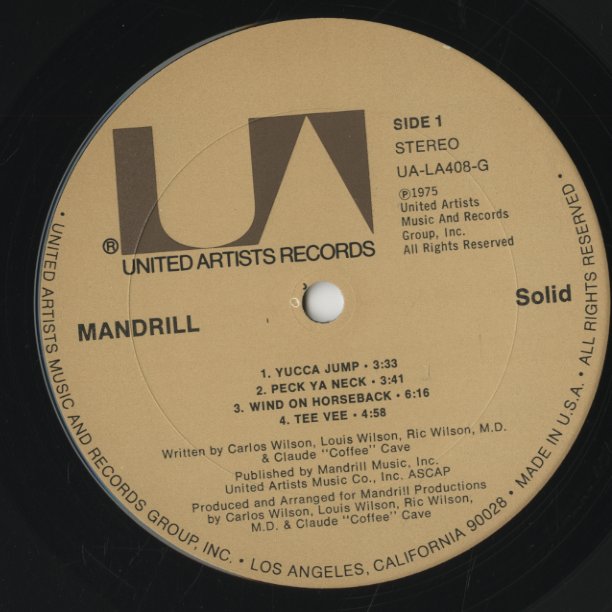Mandrill / マンドリル / Solid (UA LA408 G)