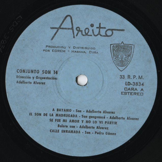 Conjunto Son 14 - A Bayamo En Cache (LD-3834) LP 1979 CUBA Areito｜中古LP