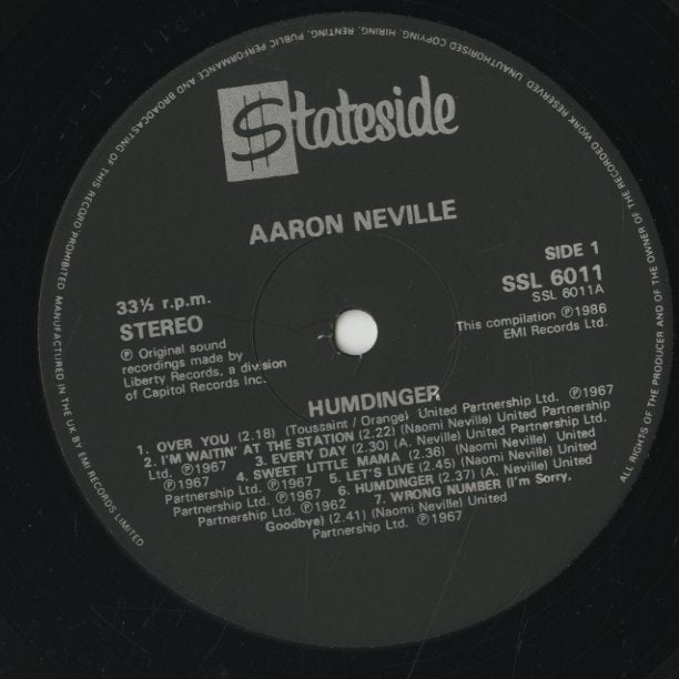 Aaron Neville / アーロン・ネヴィル / Humdinger (SSL6011)