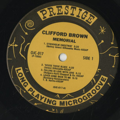 Clifford Brown / クリフォード・ブラウン / Memorial (OJC-017)