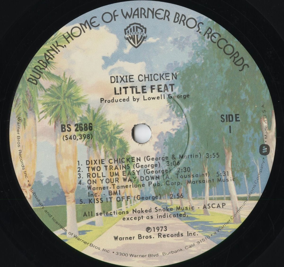 Little Feat - Dixie Chicken (BS 2686) 1976 US Warner Bros.｜中古LP