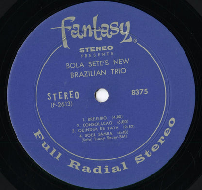 Bola Sete And His New Brazilian Trio – Autentico! (8375) 1966 US Fantasy｜中古LP