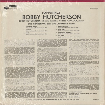 Bobby Hutcherson - Happenings (BST 84231) LP 1974 US Blue Note｜中古LP