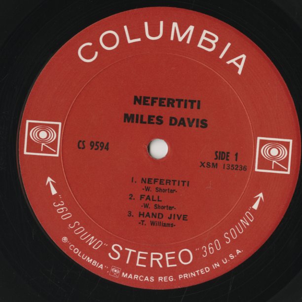 Miles Davis / マイルス・デイヴィス / Nefertiti (CS 9594)