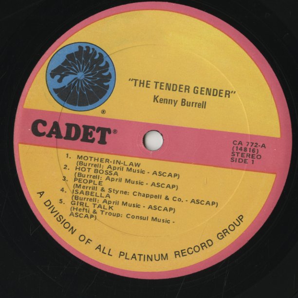 Kenny Burrell / ケニー・バレル / The Tender Gender (CA-772)