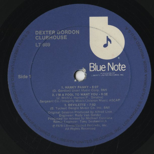 Dexter Gordon / デクスター・ゴードン / Clubhouse (LT-989)