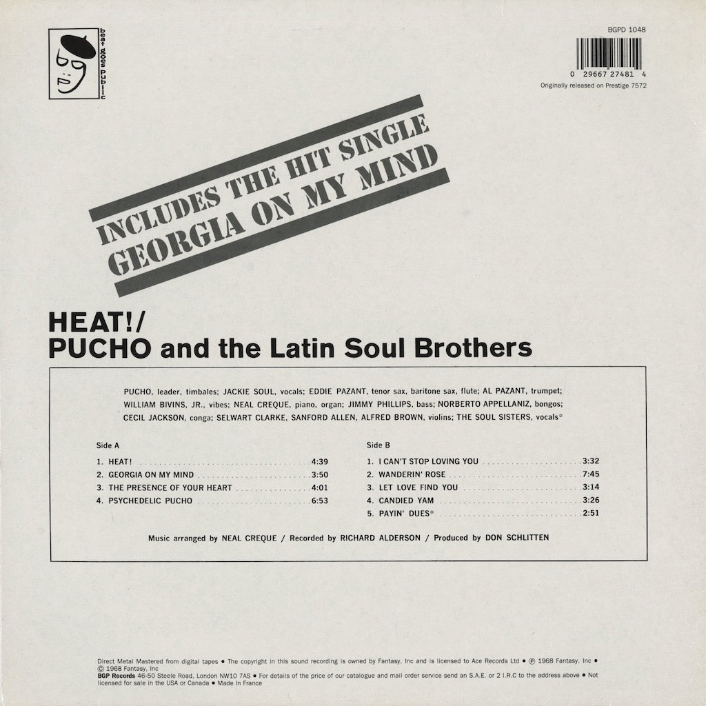 Pucho & The Latin Soul Brothers - Heat! LP 1992 UK BGP Psychedelic