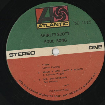 Shirley Scott / シャーリー・スコット / Soul Song (SD1515)