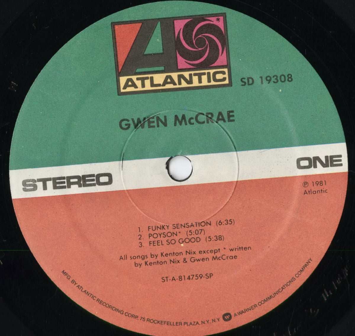 Gwen McCrae - Gwen McCrae (SD 19308) 1981 US Atlantic｜中古LP