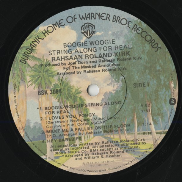 Roland Kirk / ローランド・カーク / Boogie Woogie String Along For Real (BSK 308