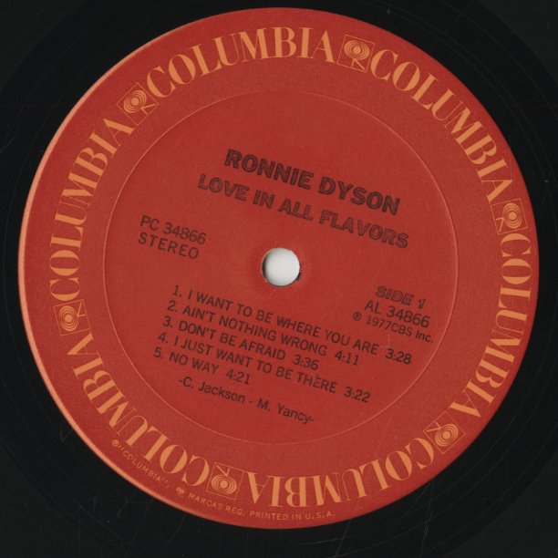 Ronnie Dyson / ロニー・ダイソン / Love In All Flavors (PC 34866)