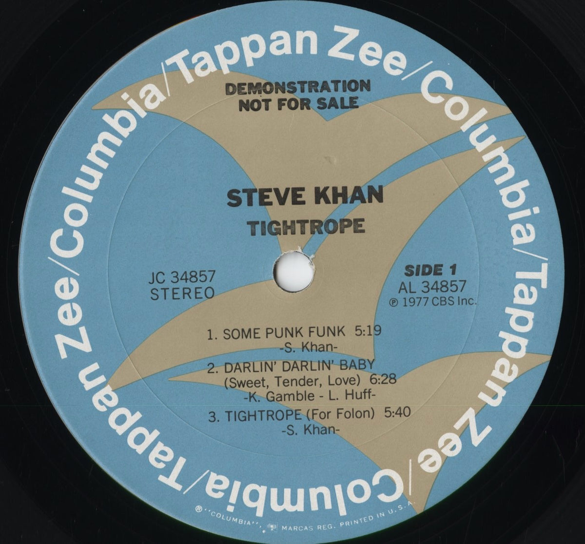 Steve Khan - Tightrope (JC 34857) 1977 US Columbia/Tappan Zee｜中古LP