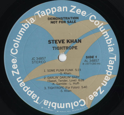Steve Khan - Tightrope (JC 34857) 1977 US Columbia/Tappan Zee｜中古LP