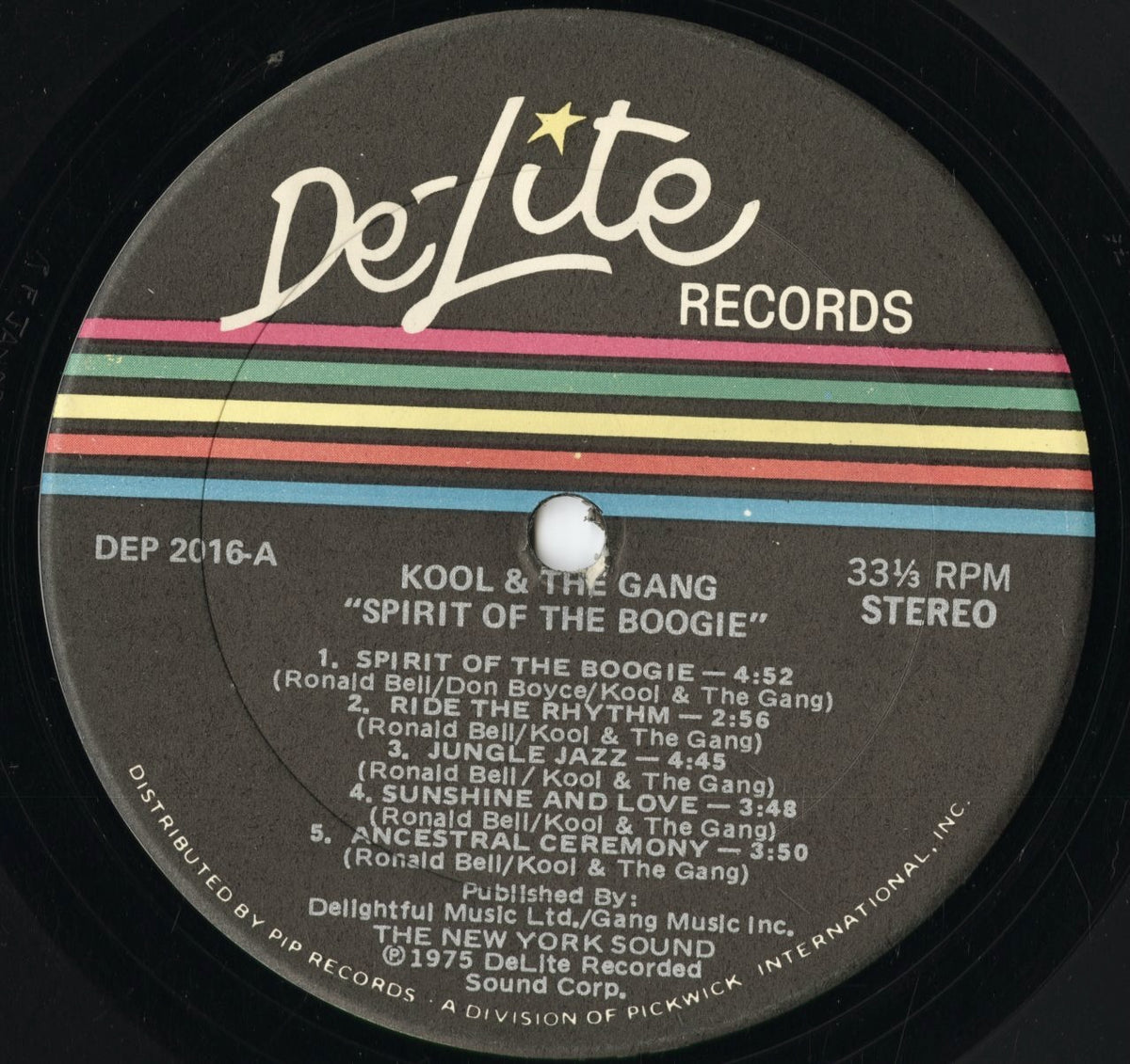 Kool & The Gang - Spirit Of The Boogie (DEP 2016) 1975 US De-Lite｜中古LP