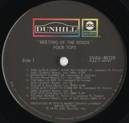 Four Tops - Meeting Of The Minds (SVAS-95729) 1974 US DUNHILL/ABC｜中古LP