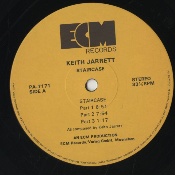 Keith Jarrett / キース・ジャレット / Staircase (PA-7171/72)