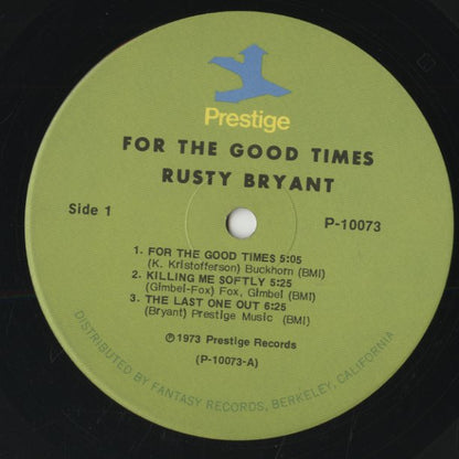 Rusty Bryant / ラスティ・ブライアント / For The Good Times (P-10073)