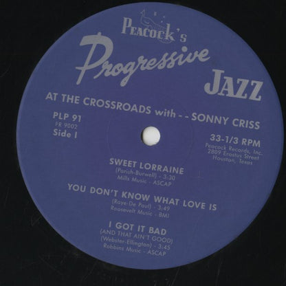 Sonny Criss / ソニー・クリス / At The Crossroads (MVJJ-30022)