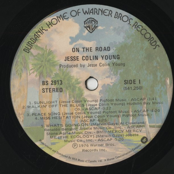 Jesse Colin Young / ジェシ・コリン・ヤング / On The Road (BS 2913)