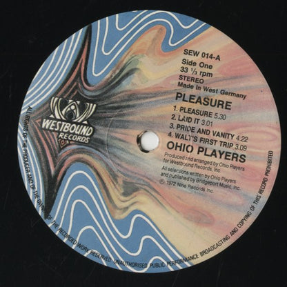 Ohio Players / オハイオ・プレイヤーズ / Pleasure (SEW-014)