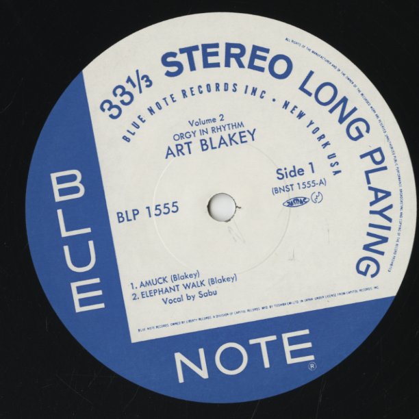 Art Blakey / アート・ブレイキー / Orgy In Rhythm Volume 2 (BLP1555 