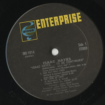 Isaac Hayes / アイザック・ヘイズ / ...To Be Continued (ENS-1014)