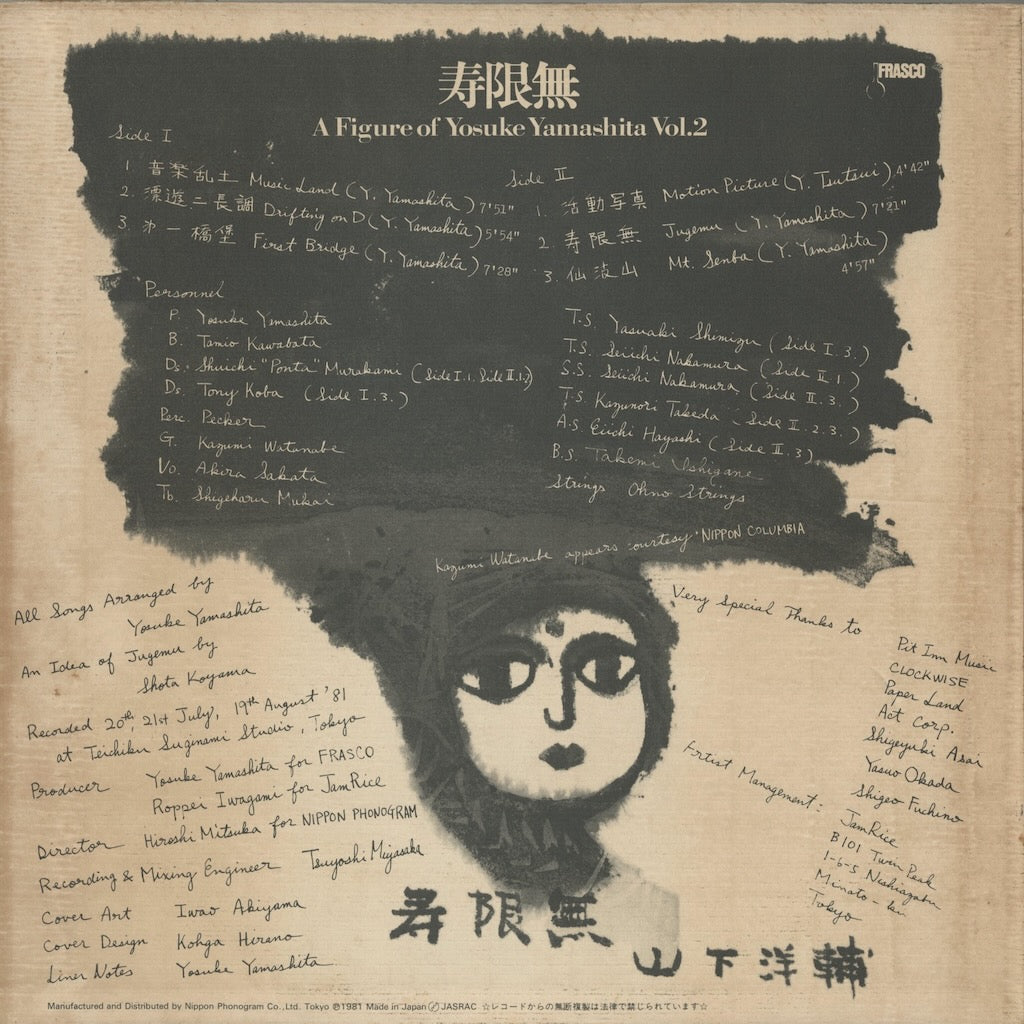 Yosuke Yamashita / 山下洋輔 / 寿限無 A Figure Of Yosuke