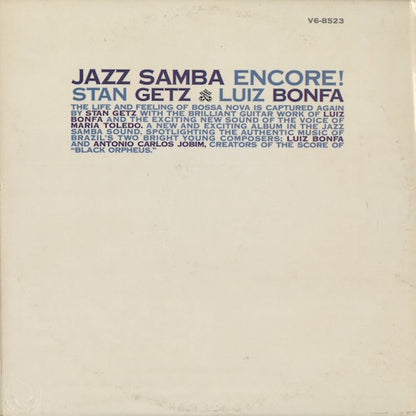 Stan Getz / Luiz Bonfa - Jazz Samba Encore! -STEREO (V6-8523) 1963 US Verve | 中古LP