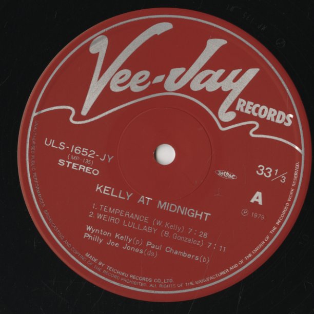 Wynton Kelly / ウィントン・ケリー / Kelly At Midnite (ULS-1652-JY 