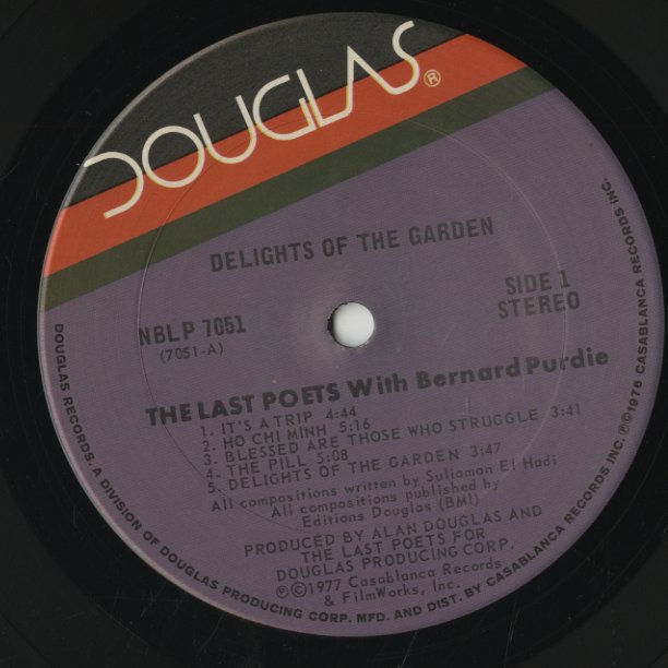 The Last Poets / ラスト・ポエッツ / Delights Of The Garden (NBLP 7051)