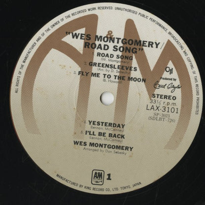 Wes Montgomery / ウェス・モンゴメリー / Road Song (LAX3101)