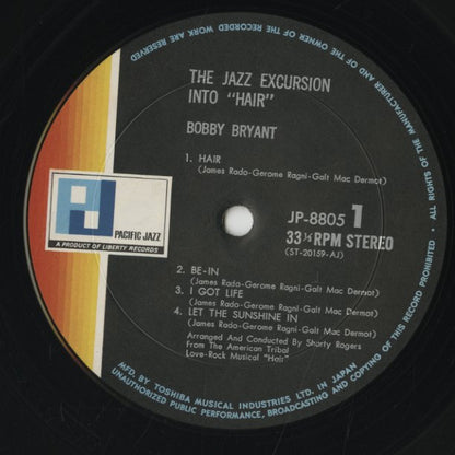 Bobby Bryant / ボビー・ブライアント / The Jazz Excursion Into Hair (JP-8805)