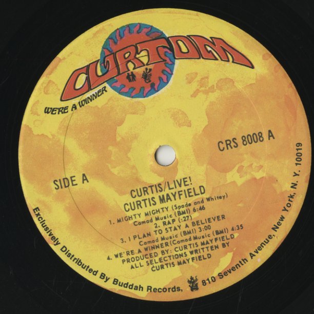 Curtis Mayfield / カーティス・メイフィールド / Curtis/Live (CRS8008)