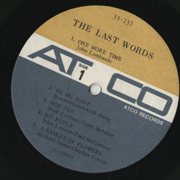 The Last Words / ラストワーズ (1968) (33-235)