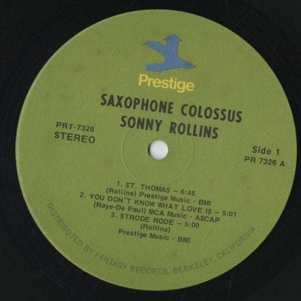 Sonny Rollins / ソニー・ロリンズ / Saxophone Colossus (PRT7326)