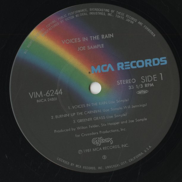 Joe Sample / ジョー・サンプル / Voices In The Rain (VIM-6244)
