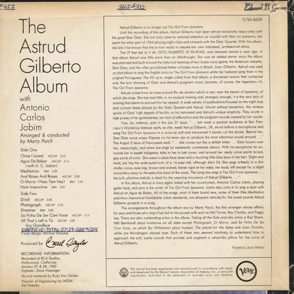 Astrud Gilberto - The Astrud Gilberto Album (V6-8608) 1965 US Verve｜中古LP