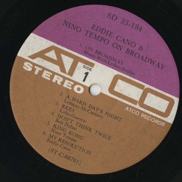 Eddie Cano & Nino Tempo / エディ・カノ　ニノ・テンポ / On Broadway (SD 33-184)