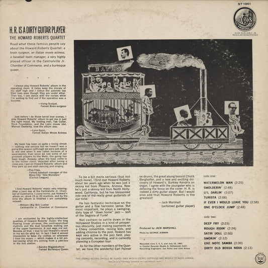 Howard Roberts / ハワード・ロバーツ・カルテット / H.R. Is A Dirty Guitar Player (ST 1961)