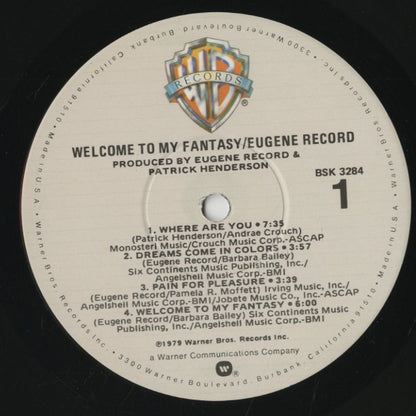 Eugene Record / ユージン・レコード / Welcome To My Fantasy (BSK3284)