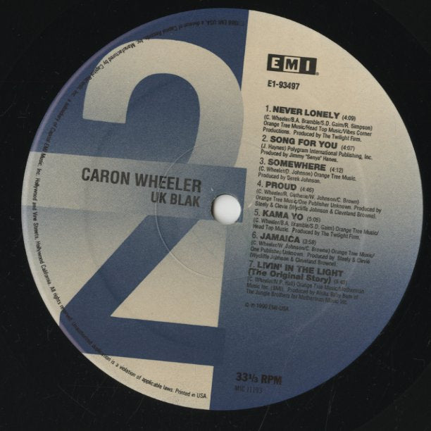 Caron Wheeler / キャロン・ウィーラー / UK BLAK (E1-93497)
