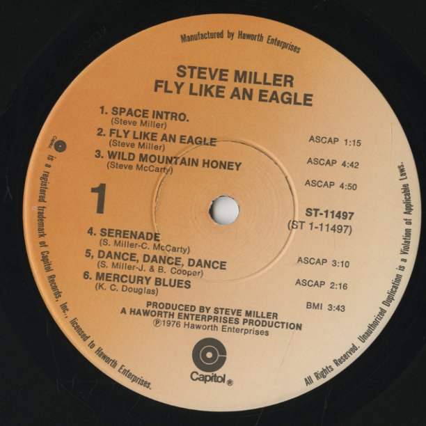 Steve Miller Band / スティーヴ・ミラー・バンド / Fly Like An Eagle (ST11497)