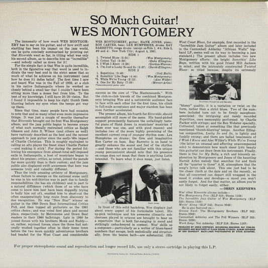 Wes Montgomery / ウェス・モンゴメリー / So Much Guitar! (OJC 9382)