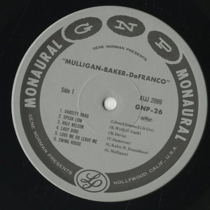 Gerry Mulligan / Chet Baker / Buddy DeFranco / ジェリー・マリガン　チェット・ベイカー　バディ・デフランコ / Mulligan - Baker - DeFranco (KIJJ-2099)