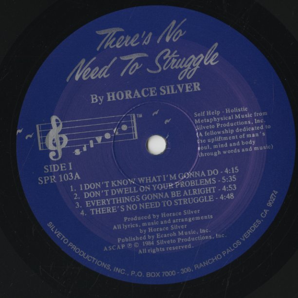 Horace Silver / ホレス・シルヴァー / There's No Need To Struggle 
