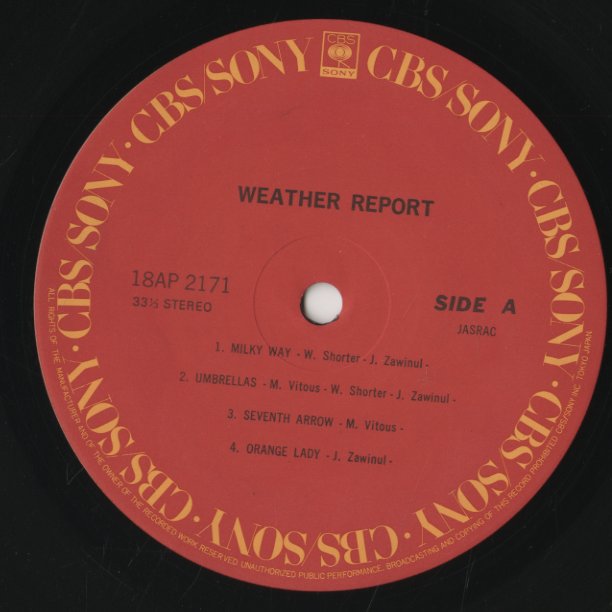 Weather Report / ウェザー・リポート (1971) (18AP2171)