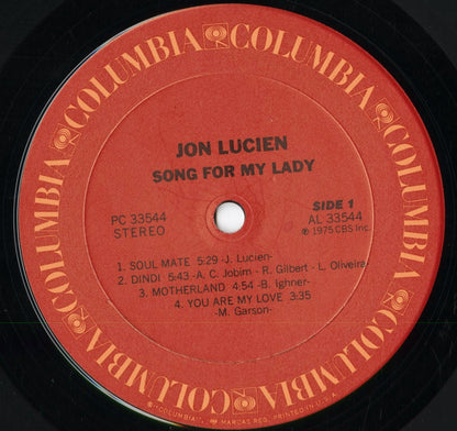 Jon Lucien - Song For My Lady (PC 33544) 1975 US Columbia｜中古LP