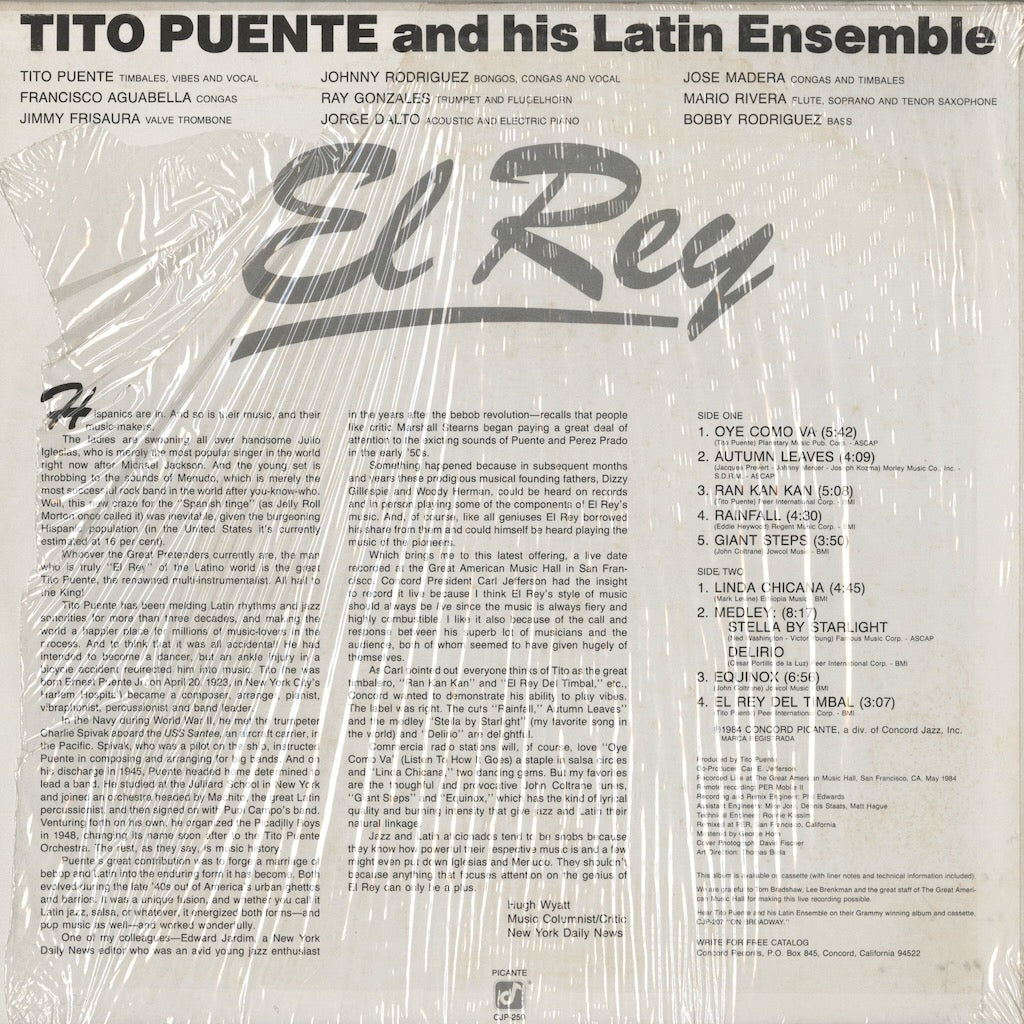 Tito Puente / ティト・プエンテ / El Rey (CJP 250)